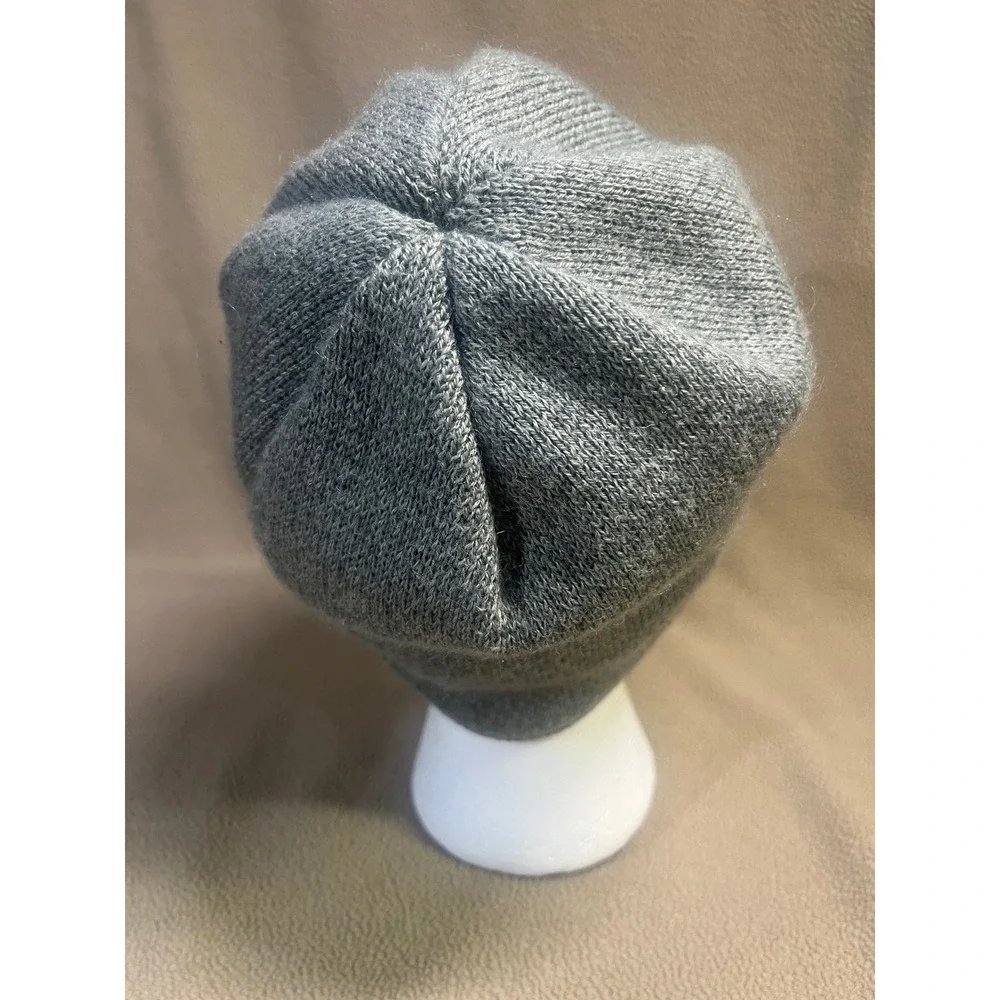 The North Face Grey Wool Blend Fleece‎ Lined Beanie Hat Unisex One Size NF0A3FJW